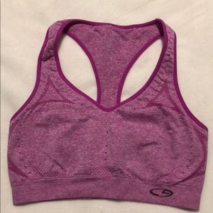 Purple/pink medium sports bra